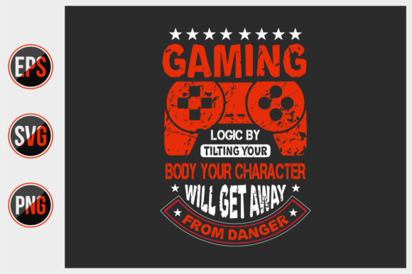 Creative Gaming Typographic T-Shirt Designs