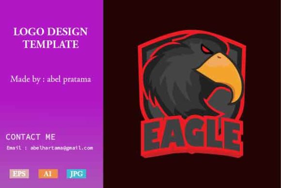 Elevate Your Gaming Brand with the Eagle ESport Gaming Logo Template V.2