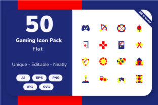 Enhance Your Gaming Projects with Flat Icons