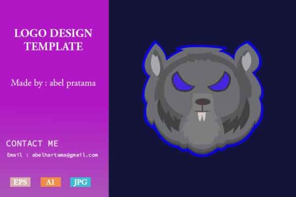 Rat ESport Gaming Logo Template