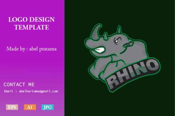 Rhino ESport Gaming Logo Template: A Versatile Design for Your Team