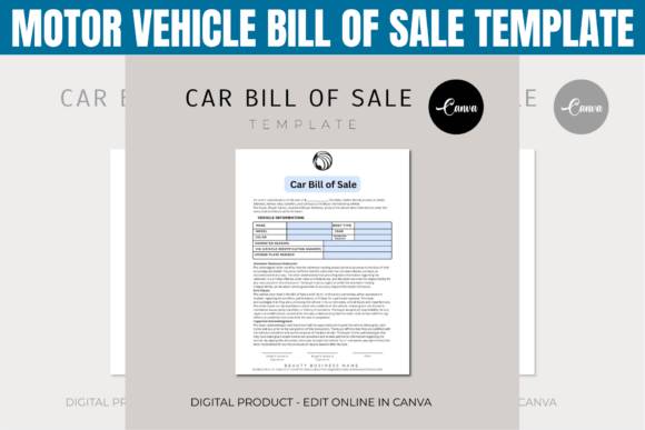 Streamline Your Vehicle Transactions with the Motor Vehicle Bill of Sale Template
