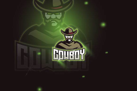 Unleash Your Brand with Cowboy Logo E-Sport Gaming