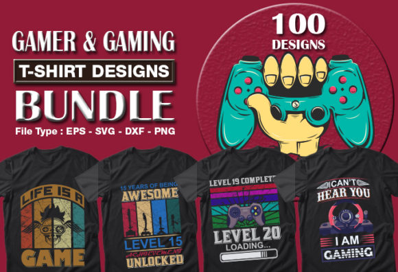 Unlock Your Gaming Style with 100 Unique T-Shirt Designs