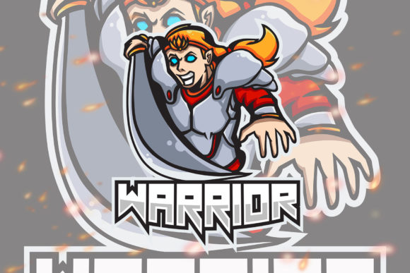 Warrior Character Esport Gaming Logo