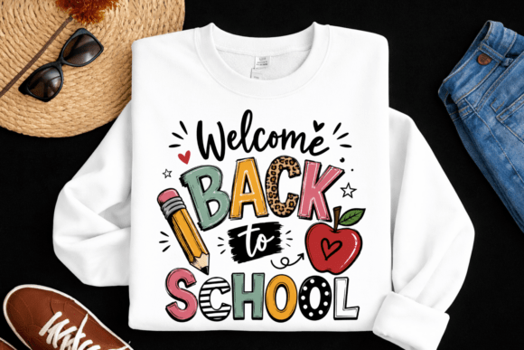 Welcome Back to School PNG: A Stylish and Engaging Design for the New Academic Year